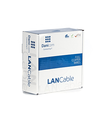 DANICOM CAT5E UTP 50m on a reel solid - LSZH (Dca)
