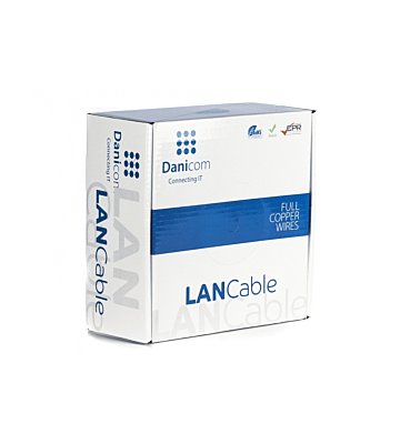 DANICOM CAT6 UTP 100m on a reel solid -  LSZH (Dca)
