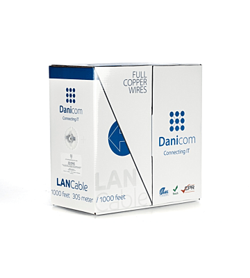 DANICOM CAT6 UTP 305m on a reel solid - LSZH (Dca)