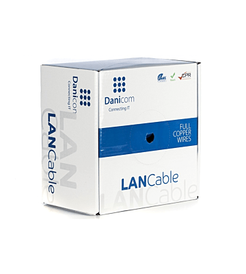 DANICOM CAT6A U/UTP 100m on a reel solid - LSZH (Dca)