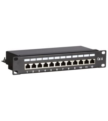 10 Inch CAT6 FTP patch panel - 12 ports