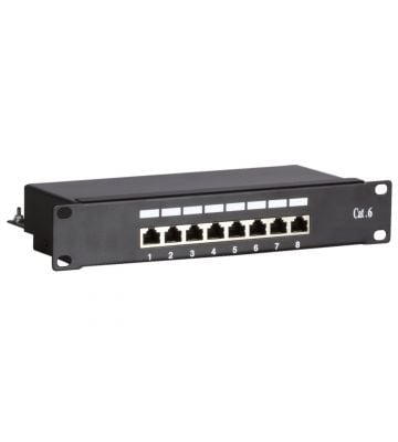 10 Inch CAT6 FTP patch panel - 8 ports