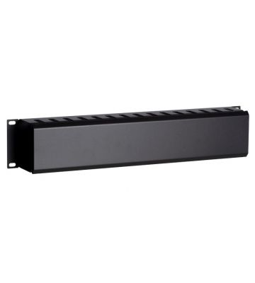 2U 19 inch metal cable tray with sliding cover
