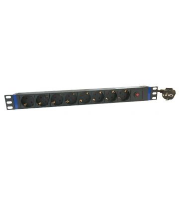 19 inch 8-way power strip - master overload