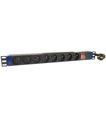 19 inch power strip with 8 sockets and pen earth