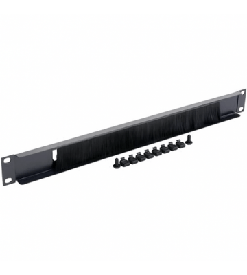 19 inch cable entry panel with brush strip - 1U