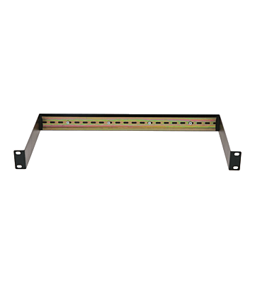 1U DIN rail for 19-inch racks