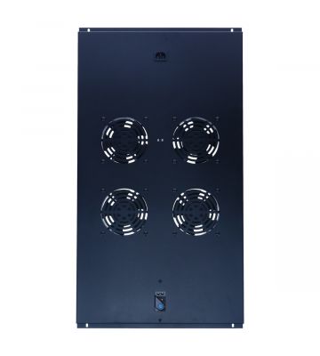 Fan set with 4 fans and thermostat suitable for 1000mm deep server racks