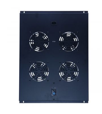 Fan set with 4 fans and thermostat suitable for 800mm deep server racks