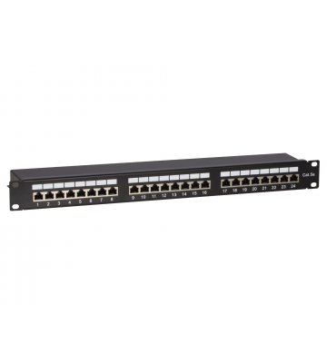 CAT5e FTP patch panel - 24 ports