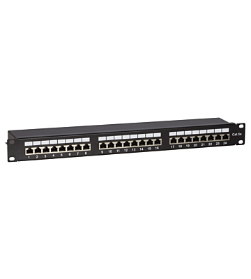 CAT5e FTP patch panel - 24 ports