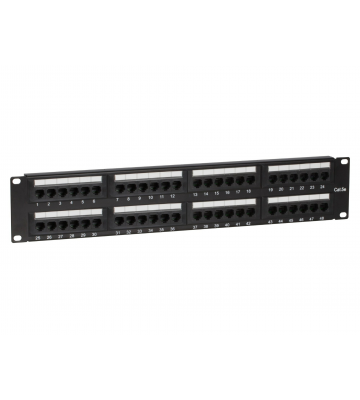 CAT5e UTP patch panel - 48 ports