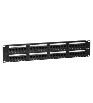 CAT5e UTP patch panel - 48 ports