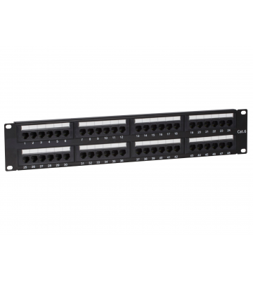 CAT6 UTP patch panel - 48 ports