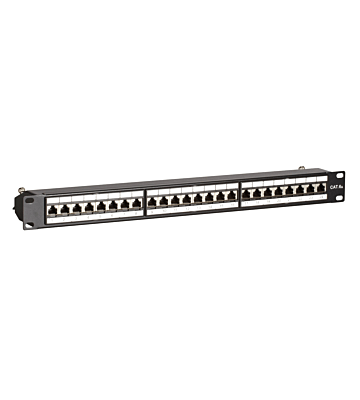 CAT6a STP patch panel - 24 ports