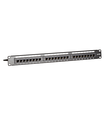 CAT6a UTP patch panel - 24 ports