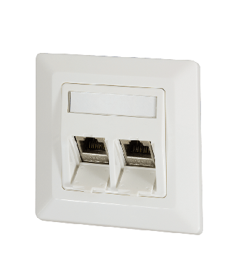 Keystone front panel, ivory