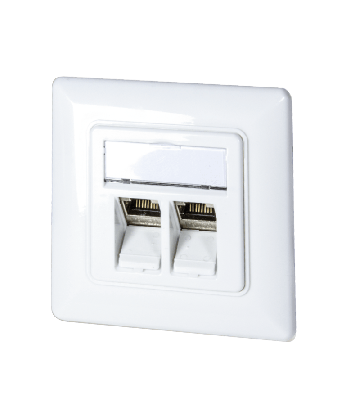 Keystone front panel, white