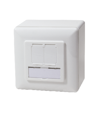 CAT5e UTP / STP surface-mount box, white