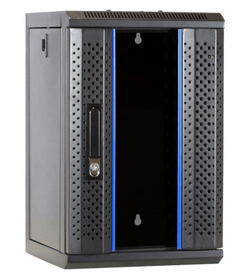 10 inch 9U server rack with glass door 312x310x486mm (WxDxH)