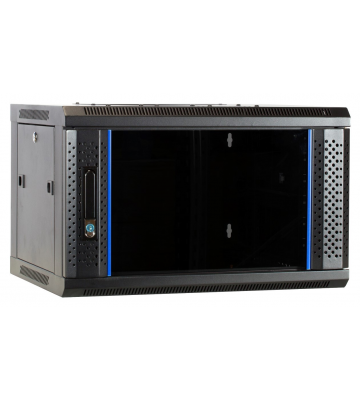 4U wall mount rack with glass door 600x600x280mm (WxDxH)