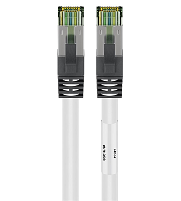Cat8 S/FTP (PIMF) 0,25m white