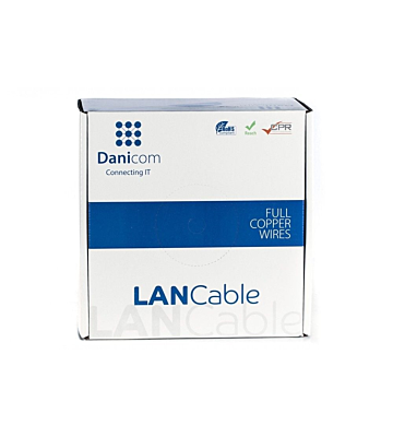 CAT8 S/FTP 50m cable on reel solid - LSZH (Dca)