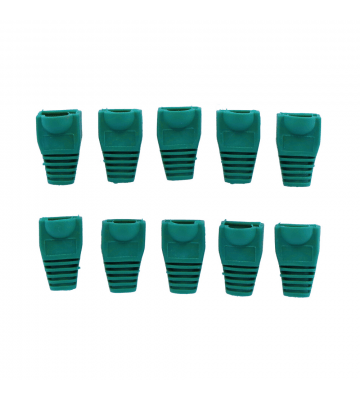 RJ45 plug boot green 10 pieces