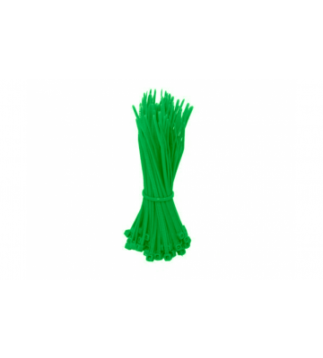 Cable ties 140mm green - 100 pieces