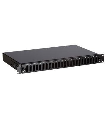 19" patch panel LC/SC unmounted 24 ports extendible black