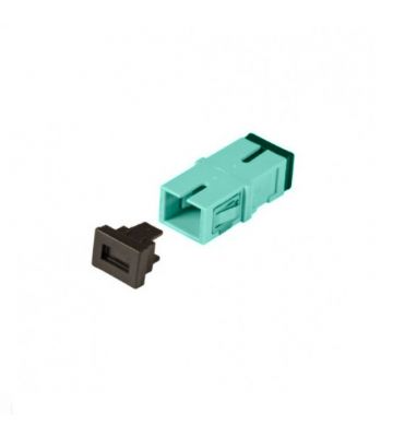 Multimode keystone coupling SC-SC simplex turquoise