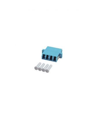 Multimode coupler 4-way LC-LC quad turquoise