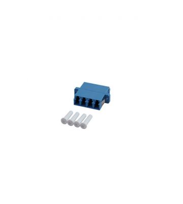 Singlemode coupler 4-way LC-LC quad blue