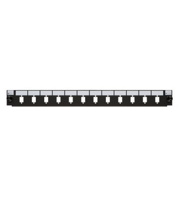 Interchangeable front LC/SC 12 ports black