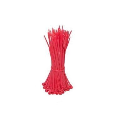 Tie wraps 140mm red - 100 pieces