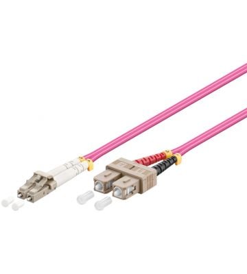Fibre optic cable LC-SC OM4 2m