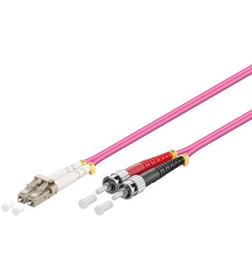 Fibre optic cable LC-ST OM4 0,50m