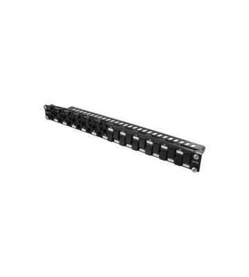 CAT6a UTP patch panel with LSA keystones- 24 ports