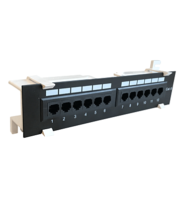 CAT6 UTP wall mount Patch panel - 12 ports