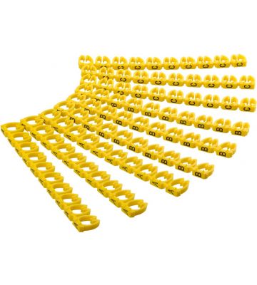 Set cable markings, 90 pcs, 30 of each letter