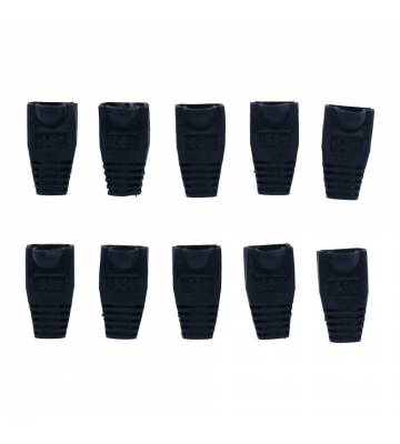 RJ45 plug boot black 10 pieces