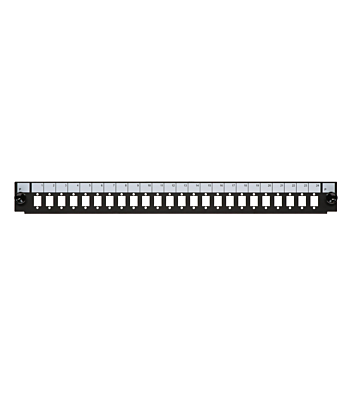 Front SC/LC/E2000 24-port panel suitable for universal fiber optic tray