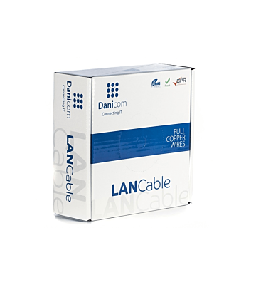 DANICOM CAT6A S/FTP 50m on a reel stranded - LSZH (Fca)