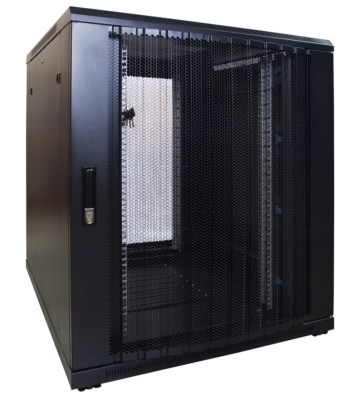 12U mini server rack with perforated door 800x1200x720mm (WxDxH)