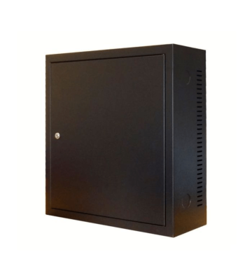 3U wall cabinet with metal door 185mm deep