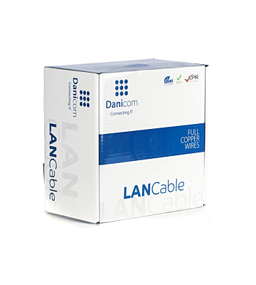 DANICOM CAT6A S/FTP 100m on a reel solid - LSZH (Dca)