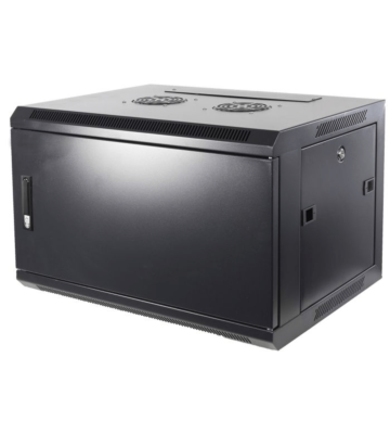 6U wall mount server rack with metal door 600x600x368mm (WxDxH)