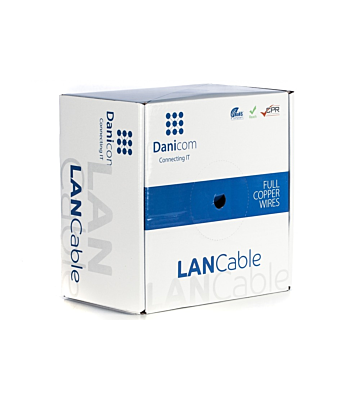 DANICOM CAT6A U/UTP 100m on a reel solid - LSZH (Dca)