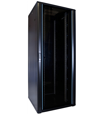 47U server rack with glass door 800x800x2200mm (WxDxH)