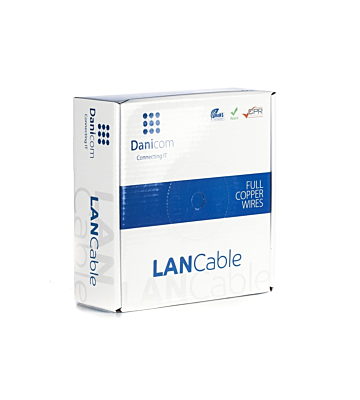 DANICOM CAT6A U/UTP 50m on a reel solid - LSZH (Dca)